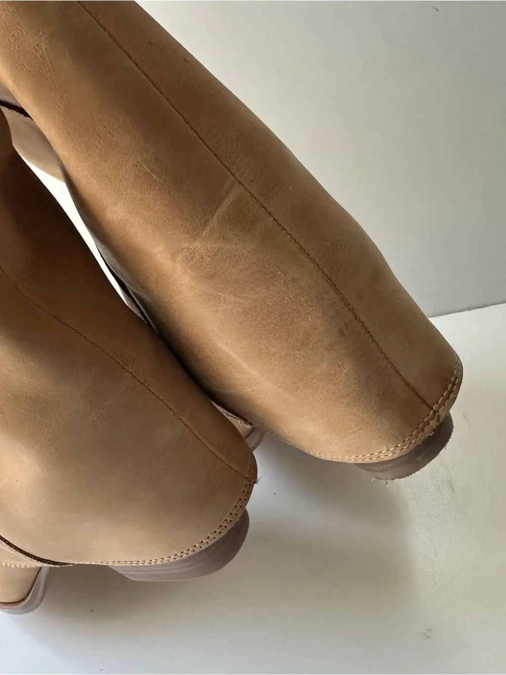 Steve Madden Women's Winnick Foldover Leather Knee High Boots Banana Leather 9.5